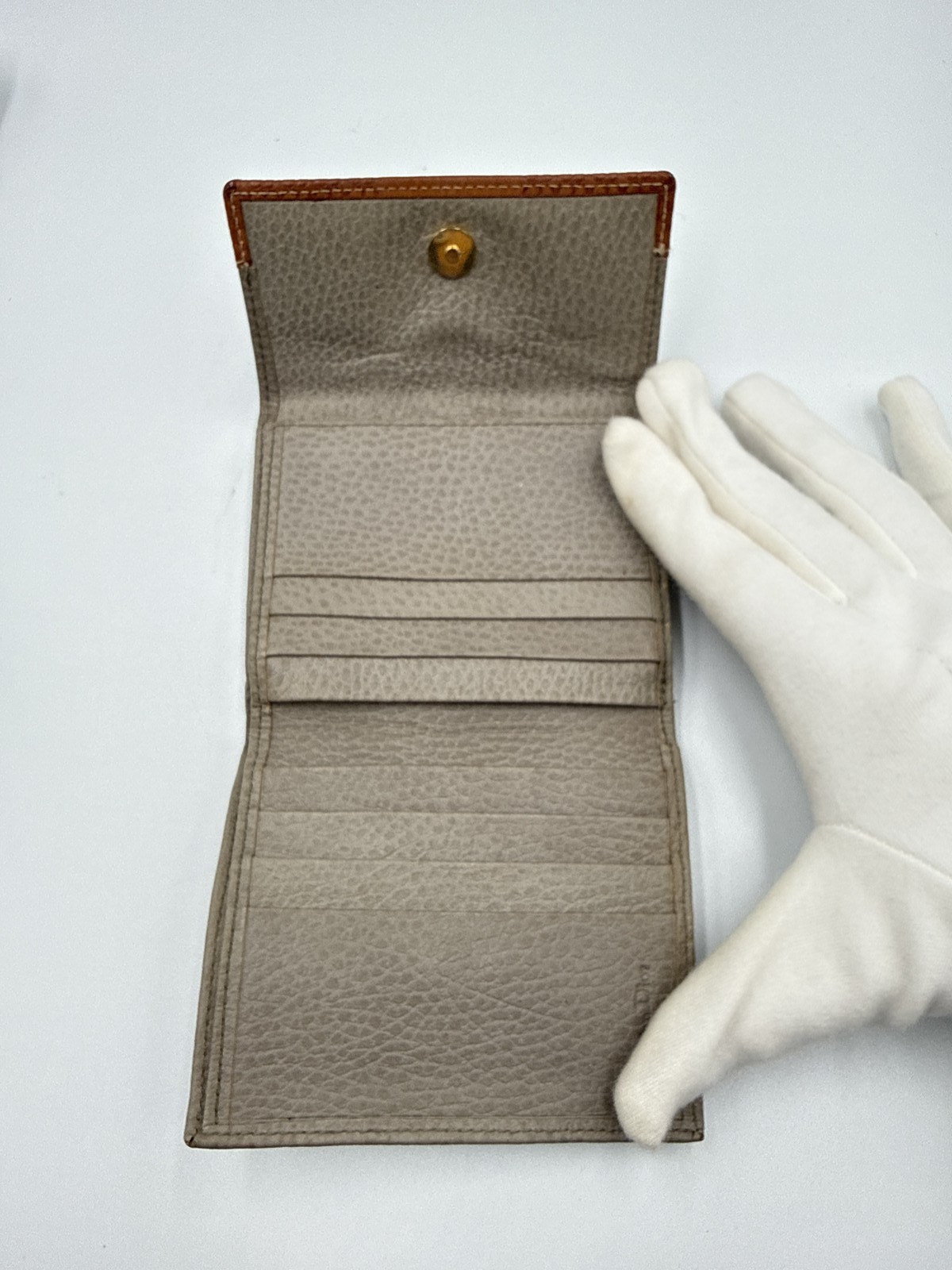 Dior compact wallet grey - # image 3