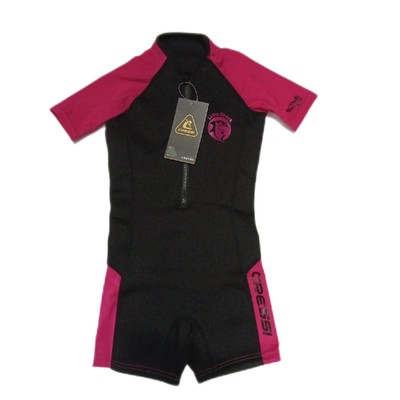 Cressi Little Shark Jr Shorty 2mm Kinder Neoprenanzug SchwarzRosa 56 Tauchen Sch