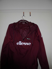 ELLESSE, Schlupfjacke, Regenjacke, Farbe: Bordeauxrot, Gr.: L (572)