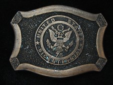 RC01136 VINTAGE 1976 UNITED STATES BICENTENNIAL COMMEMORATIVE BELT BUCKLE