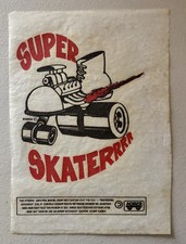 Original Vintage 1970  s Super Skater Roller Skate Skating Iron On Transfer