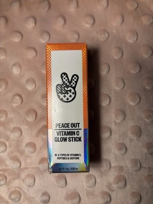 Peace Out Vitamin C Glow stick W/ 4 Types Of Vitamin C, Peptides & Caffeine