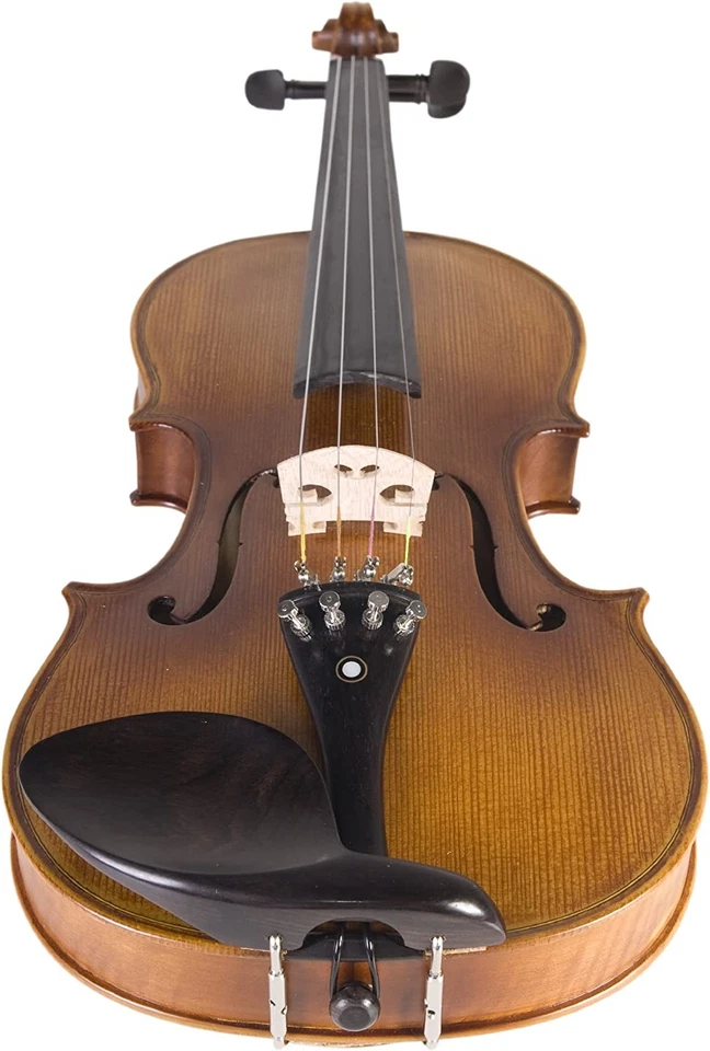 Violín Cecilio CVN-500 madera maciza ébano con cuerdas D'Addario Prelude, 4/4 Foto 3 de 4
