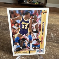 1991-92 Upper Deck Magic Johnson Michael Jordan Classic Confrontation