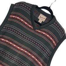 Vtg Woolrich Fair Isle Sweater Vest Mens XL Nordic Knit Cabin Grandpa Heritage