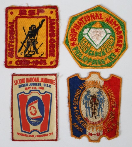 4 Boy Scout Of The Philippines Patches - Second National Jamboree