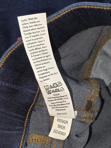 NWT Spanx Ankle Skinny Jeans Midnight Shade Stretch Blue Denim 20342R Size XL - Picture 12 of 12