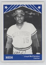 1983 TCMA Waterbury Reds Lloyd McClendon #9 0q3