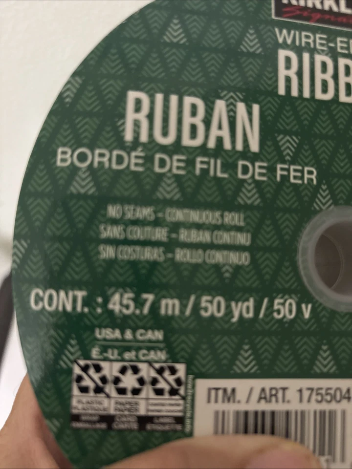 Beautiful Christmas Ribbon May Have Use A 1/2 Yard  Of The 50 Yards . - Image 3 of 3