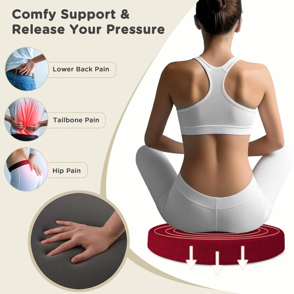 Cojines de silla redonda para sillas de comedor Cojines de asiento de cocina redondos suaves con... Foto 3 de 4