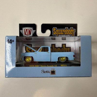 M2 Machines Squarebody Syndicate 1978 GMC Sierra Grande 15 Gold Wheels Chase 750