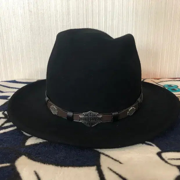Harley-Davidson Western Wool Fedora/Cowboy Hat, Size L, Pre-Owned