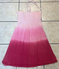 Y2K Pink Ombré Halter Mini Dress