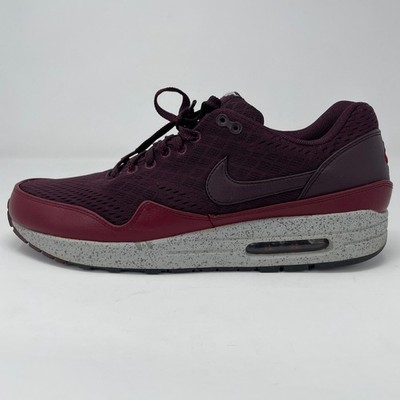 Nike Air Max 1 EM Premium London Burgundy Red Speckled Sneakers 554718-660 Sz 11