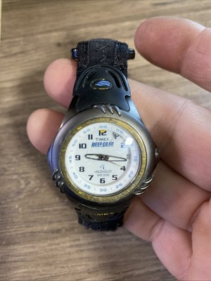 WOMEN'S TIMEX REEF GEAR WRISTWATCH, ALARM, INDIGLO- New Battery Installed