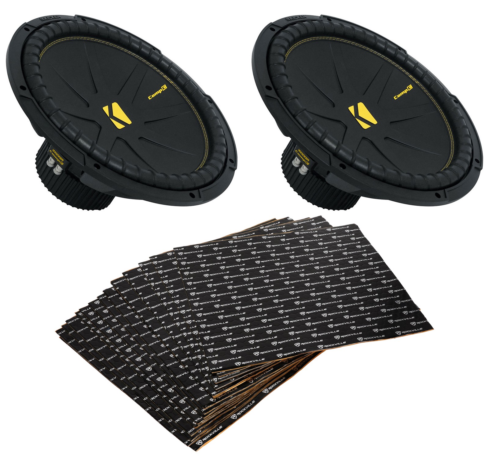 2 Комплект автомобильных сабвуферов Kicker 50CWCD154 CompC из 15 сабвуферов Комплект для подавления звуковой вибрации 53890₽