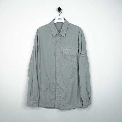 Stone Island Dust Grey Nylon Smerigliato Overshirt - 2XL