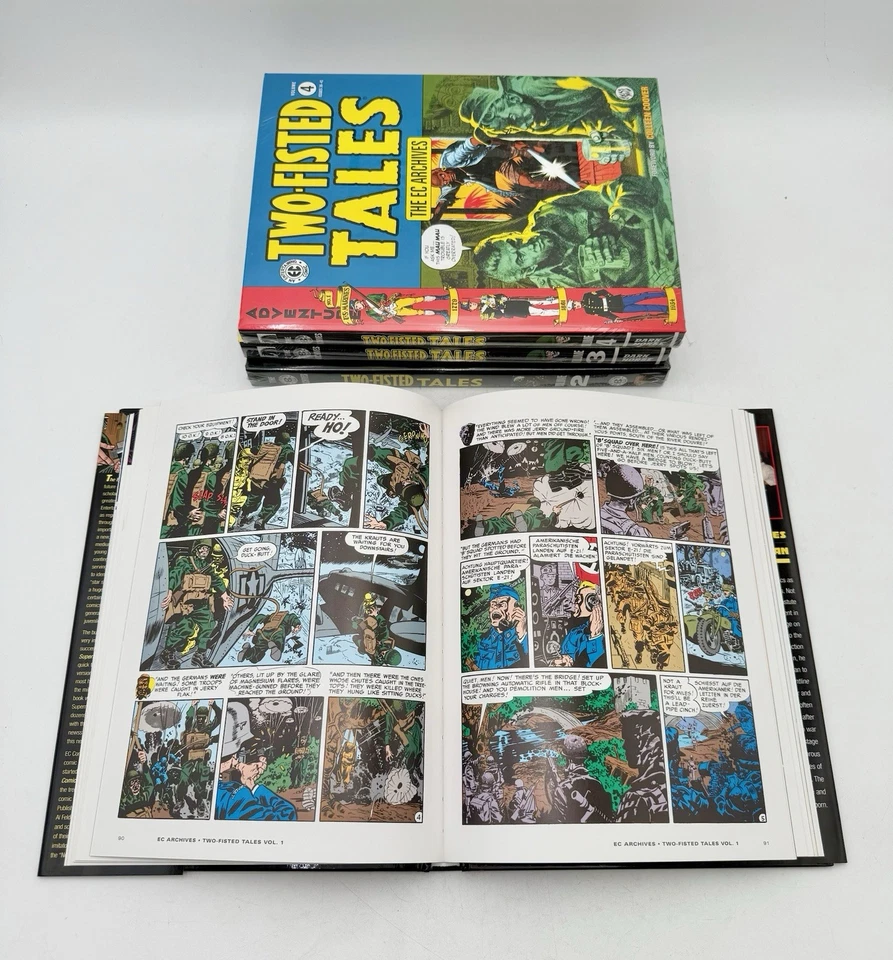 LOTE DE 4 Two-Fisted Tales Volumen 1-4 THE EC Archives Tapa Dura Foto 4 de 4