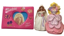 90s Barbie VTG Lot Glamour Photo Picture Album & Mcdonalds Barbies