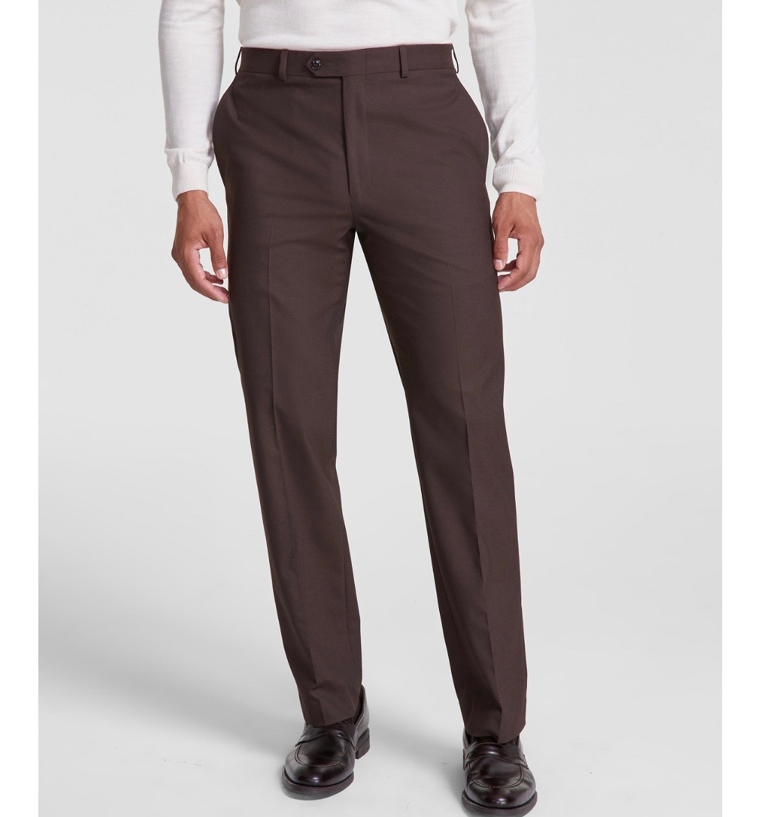 $95 NEW MICHAEL KORS MENS 34x30 TOBACCO BROWN SOFT NEWBURY DRESS PANTS/SLACKS