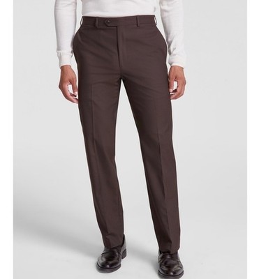 $95 NEW MICHAEL KORS Mens 38x34 Tobacco Brown Soft Newbury Dress Pants/Slacks
