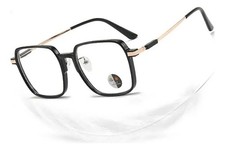 Unisex TR90 Square Anti Blue Light Eyeglasses Clear Lens Retro Glasses Frames