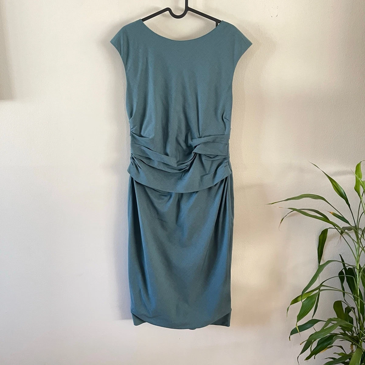 slim fit dress slacks Koror Green Knit Turtleneck Sweater Dress main image 0