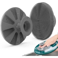 Silicone Sponge Non Scratch Scrub Sponge for Dish Washing Kitchen Cleaning Brush