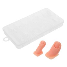 Silicone Practice Toe for Acrylic Nails Art Training Foot Mode Finger Mannequin