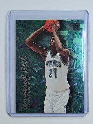 Kevin Garnett Timberwolves 1995-96 Fleer Metal Tempered Steel #4 RC  