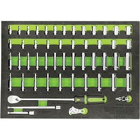 51 PC. 1/4IN DR. SOCKET MASTER SET SMS400 VIM TOOLS Metal 92308394004 Sockets,