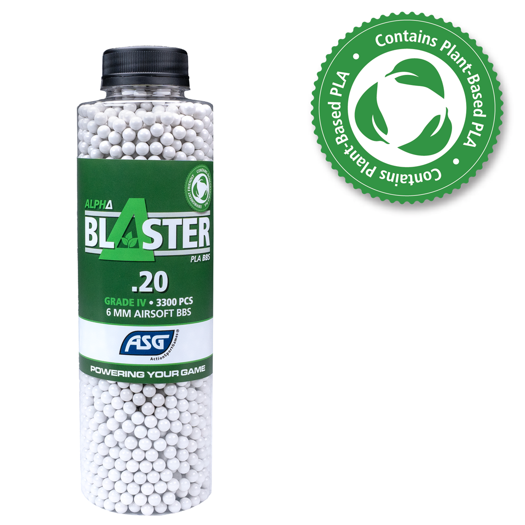 Airsoft Pellets Alpha Blaster Bio PLA BB’s 0.20g 3300 Bottle