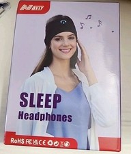 Sleep Headband W/ 10 Hr Play Ultra Thin HD Stereo Speakers Sweatproof Headphones