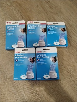 CVS Health Inhalant Pad Refills Soothing Menthol Vapors 6 Single-Use Pads Qty 5