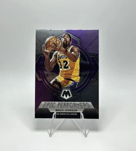 2022-23 Panini Mosaic - Magic Johnson Epic Performers #14 Los Angeles Lakers