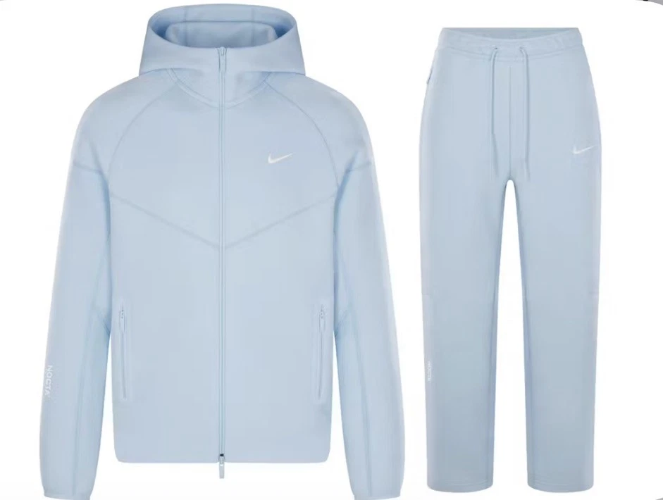Nike Nocta Tech Fleece Anzug Größe S M L Xl Babyblau/Hell 2-teilig Original
