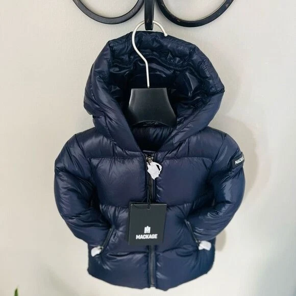 MACKAGE Morgan Water Repellent Down Insulated Hooded Puffer Jacket, 6 Months NWT - Image 2 of 4