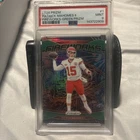 2024 Panini Prizm - Fireworks Patrick Mahomes II #1 Green Prizm PSA 9