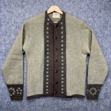 True Vintage Mohair Wool Cardigan Sweater Small Nordic Cobain Catalina 1960s