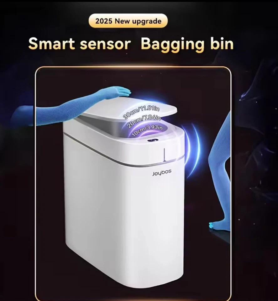 Smart Sensor Garbage Bathroom Trash Can Automatic Absorption Bag - Image 2 of 4