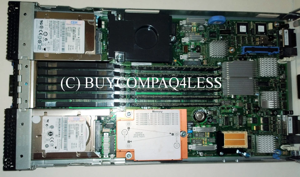   IBM HS22 Blade Server Quad Core Xeon 2.53GHz E5540 4 Cores 12GB 2x146GB 15K 6G - Image 3 of 4