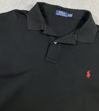 Polo RALPH LAUREN Short Sleeve Heavyweight Cotton Polo Deep Black Men SZ 2XB BIG