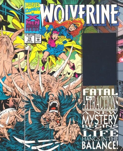 Wolverine 75, 1993 (First Bone Claws) Wraparound Cover Dark Hologram 9.6 NM+