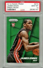 2014 Panini Prizm James Ennis Green Prizm PSA 10