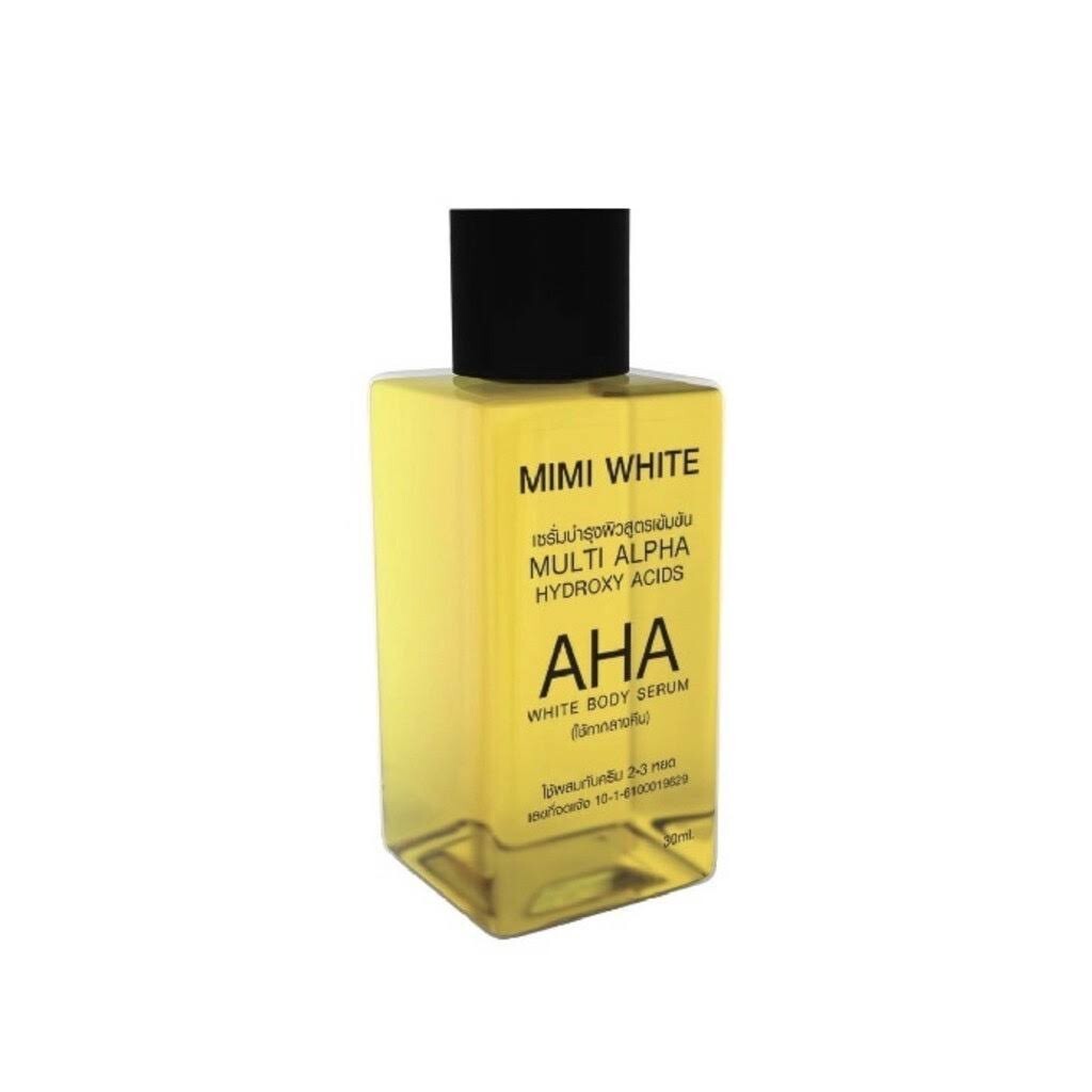 x10 AHA white by MIMI Body serum Black sun dull skin color uneven
