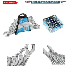 STURDY 11Pc/Set Combination Spanner Wrench Set Open End Ring Spanners |  6-19MM