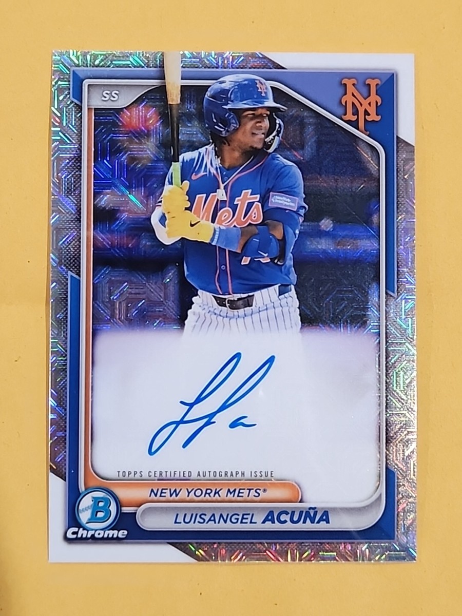 2024 Bowman Chrome LUISANGEL ACUNA Mega Box Mojo Refractor Auto 