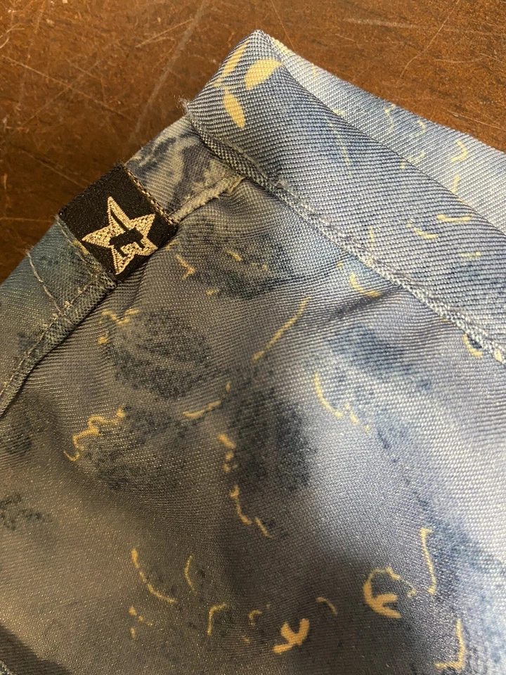 Womens sz 5 Cool Blue Slacks Stretch Low Rise Casual Party Travel Soft-27” Waist - Image 3 of 4