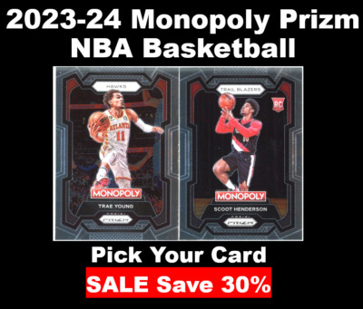 2023-24 Panini Prizm Monopoly NBA Basketball You Pick Complete Your Set Choose