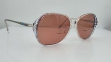 Vintage Priority Eyewear Sophie Blue Translucent Oval Sunglasses FRAMES ONLY
